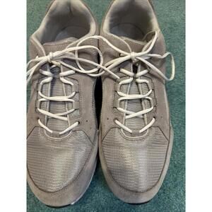 LL Bean Men's Blue Suede Mesh Breathable Comfort Walking Sneakers Shoes~14 wide